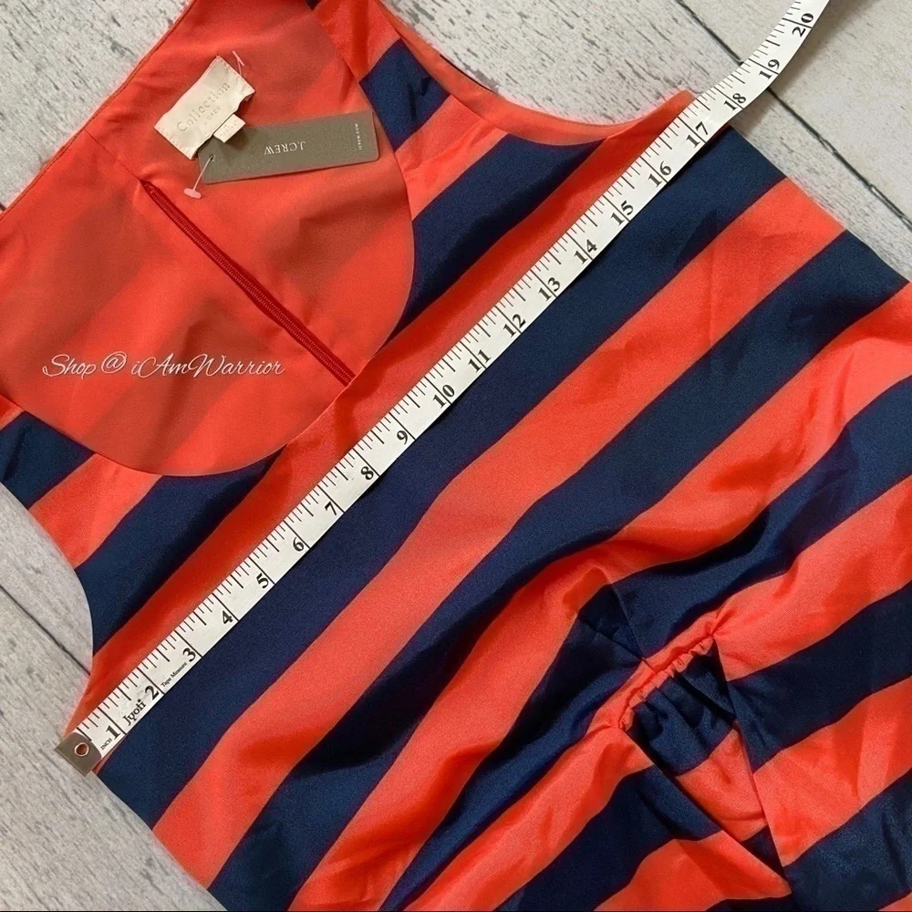 J.Crew Collection NWT tie waist striped midi Mandy Moore dress *shop@iamwarrior